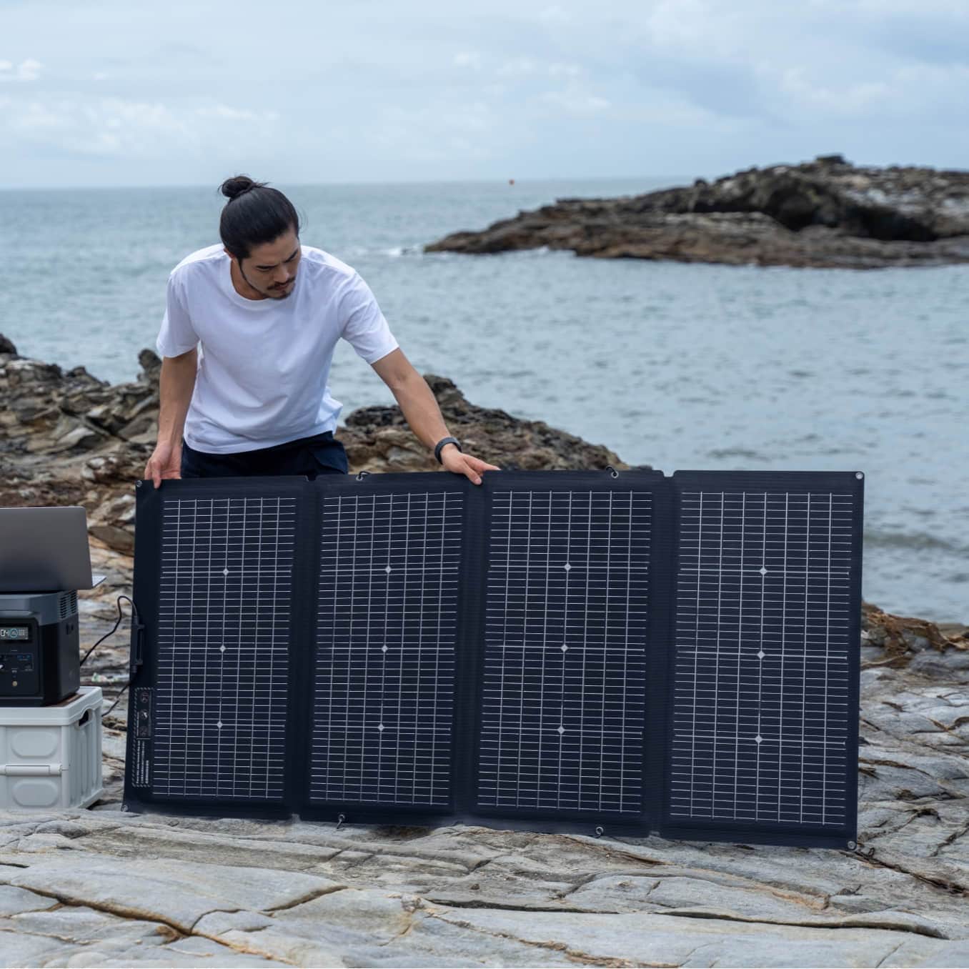 Panneau solaire bifacial portable EcoFlow 220 W (accessoire recommandé) - Image 5