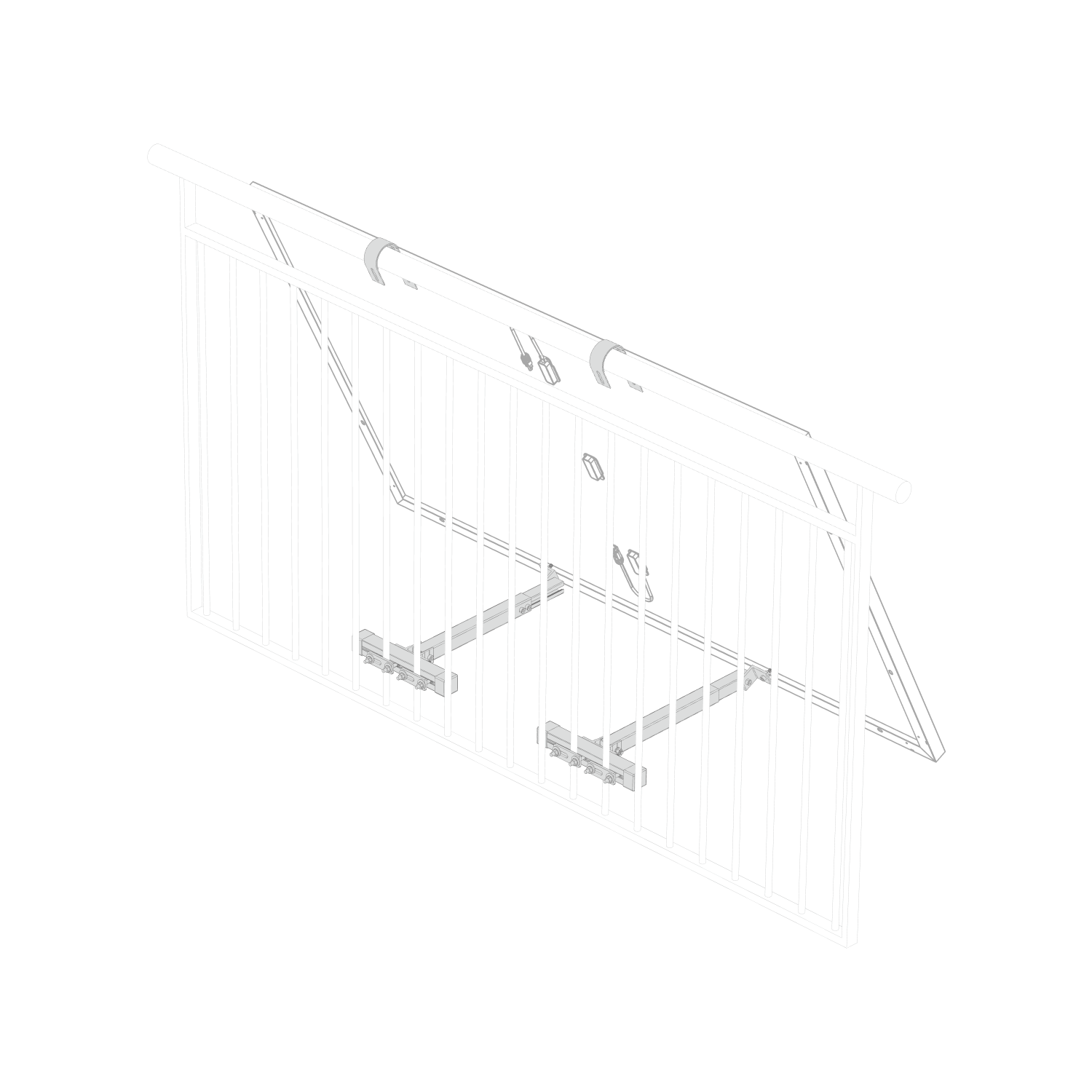 Support EcoFlow – Balcon avec garde-corps - Image 2