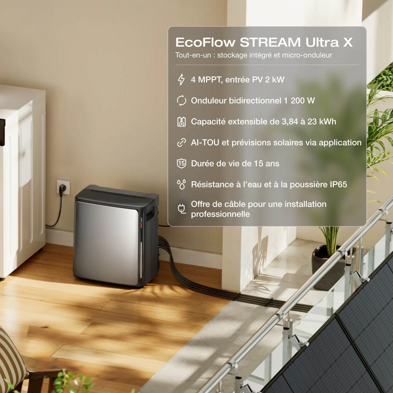 EcoFlow STREAM Ultra X Kit Solaire avec Batterie - Image 17