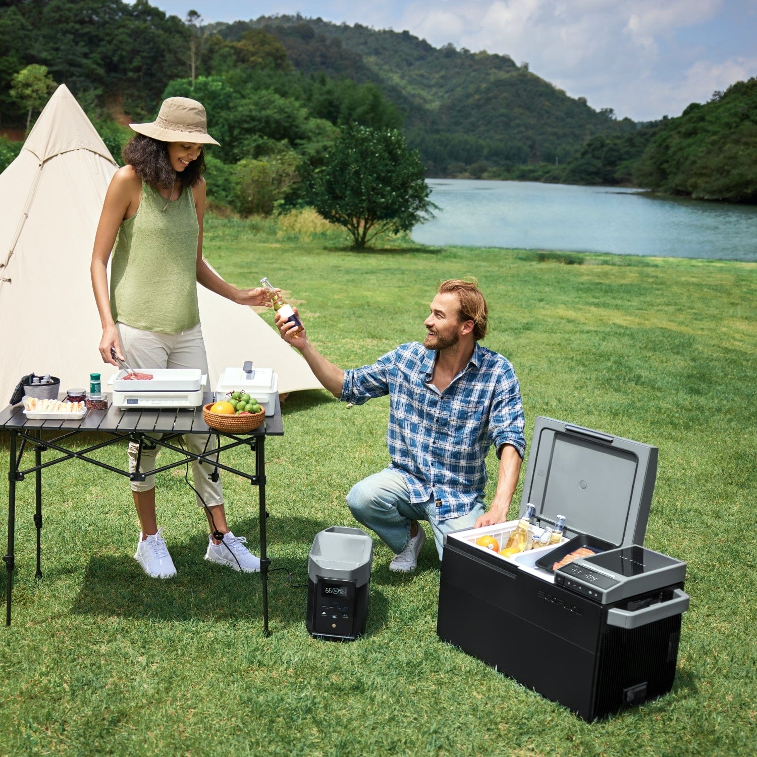 EcoFlow GLACIER + EcoFlow DELTA 2 Max + Panneau solaire portable EcoFlow 400 W - Image 3