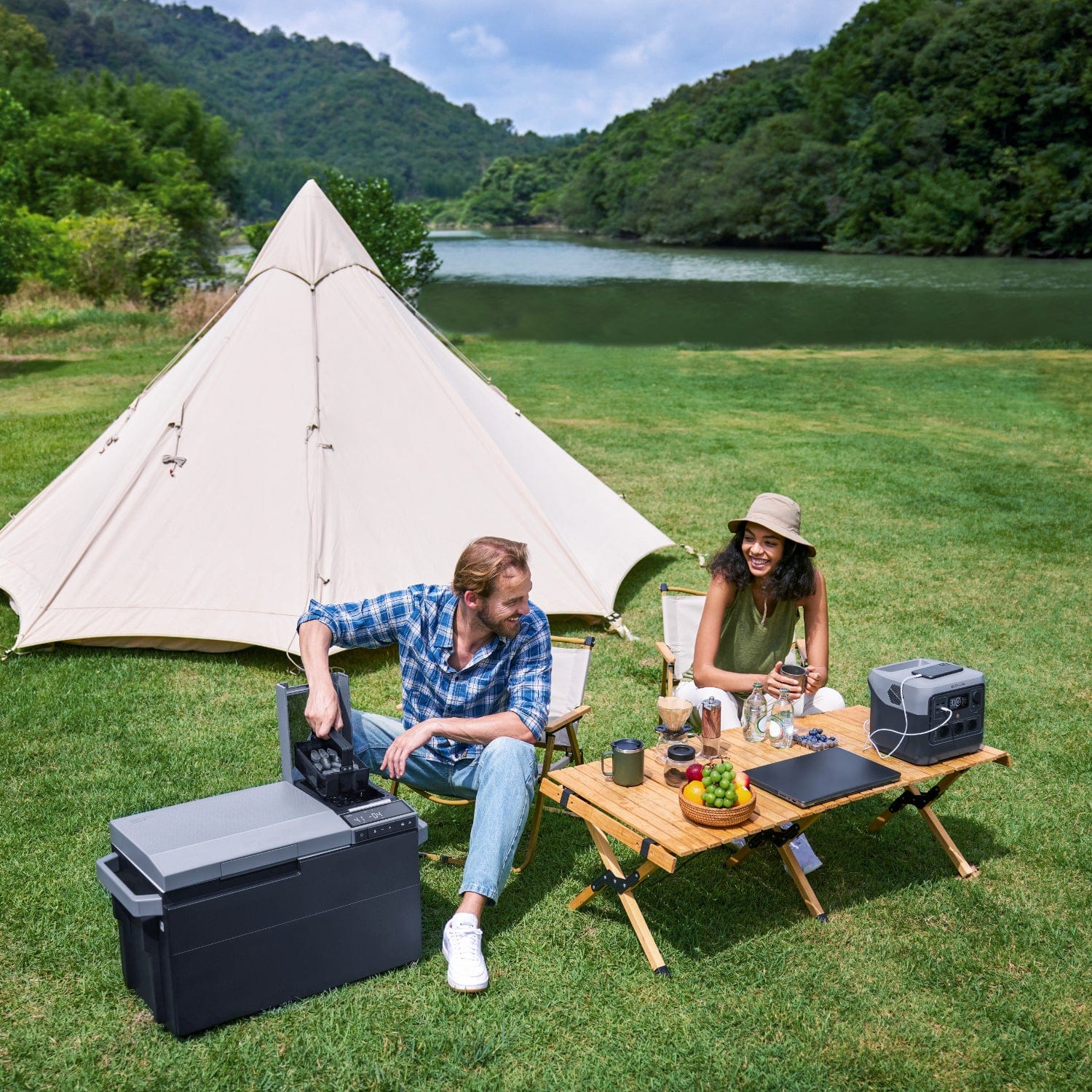 EcoFlow GLACIER + EcoFlow RIVER 2 Pro + Panneau solaire bifacial portable EcoFlow 220 W - Image 2