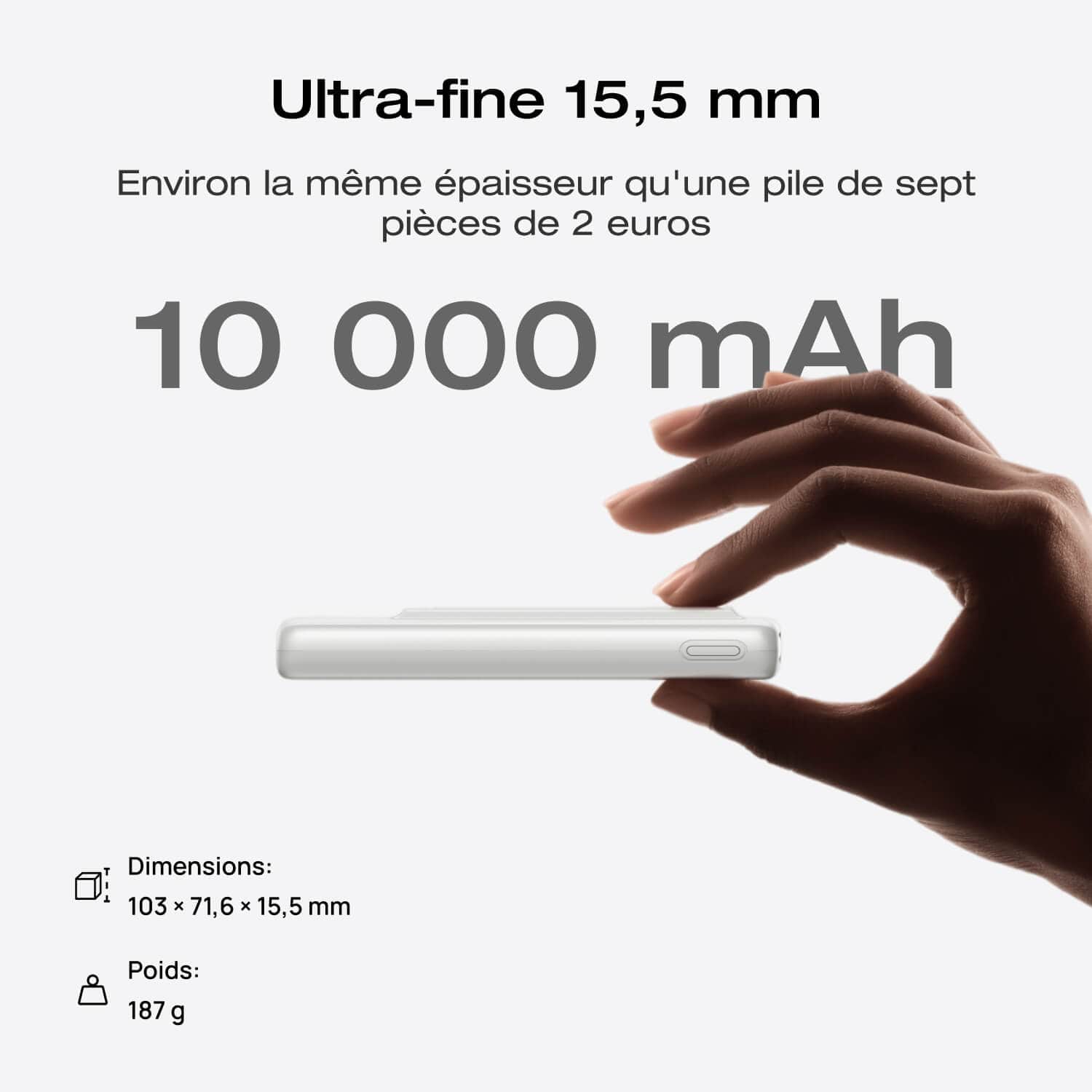 Batterie externe EcoFlow RAPID Mag (10 000 mAh, 7,5 W, charge magnétique) - Image 7