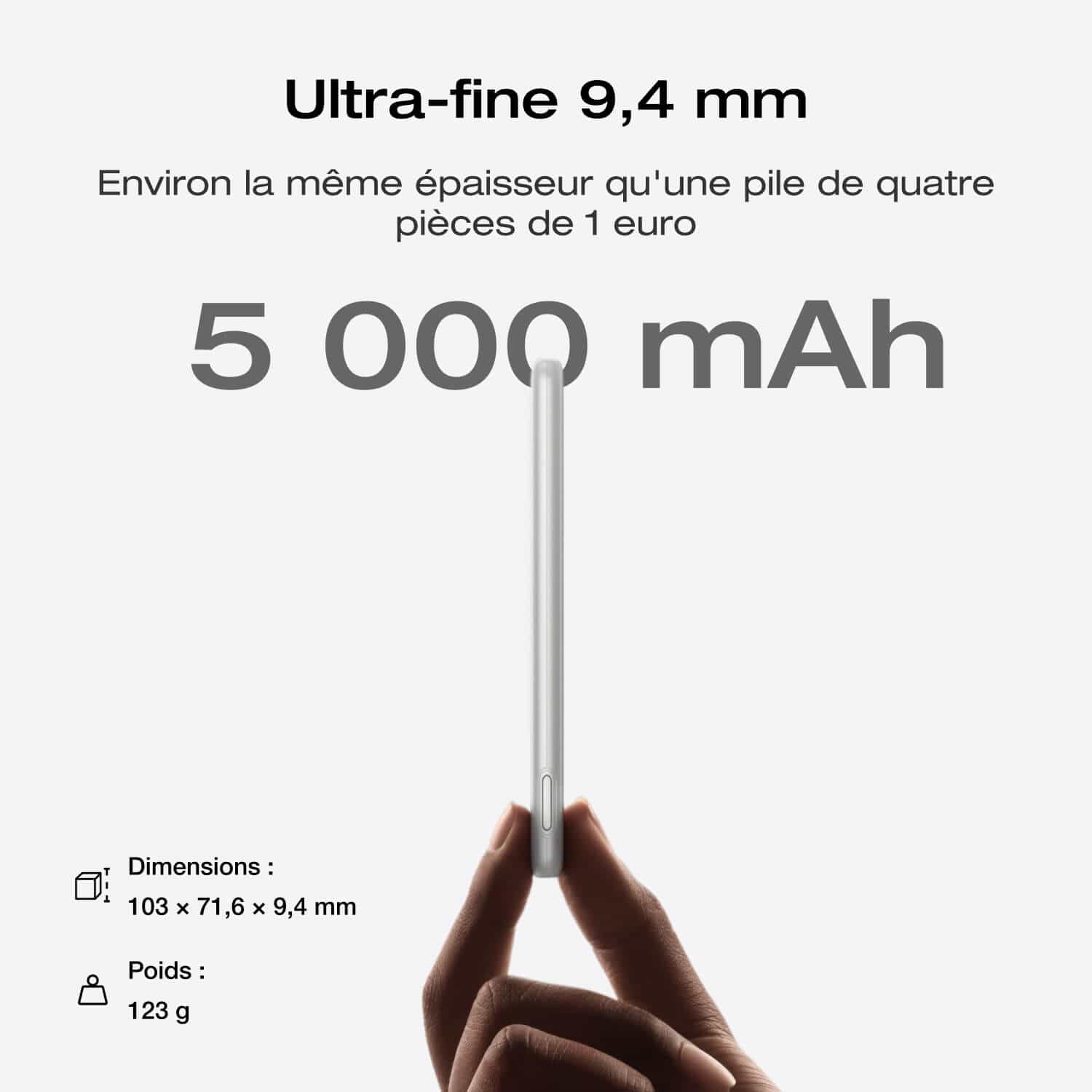 Batterie externe EcoFlow RAPID Mag (5 000 mAh, 7,5 W, charge magnétique) - Image 6