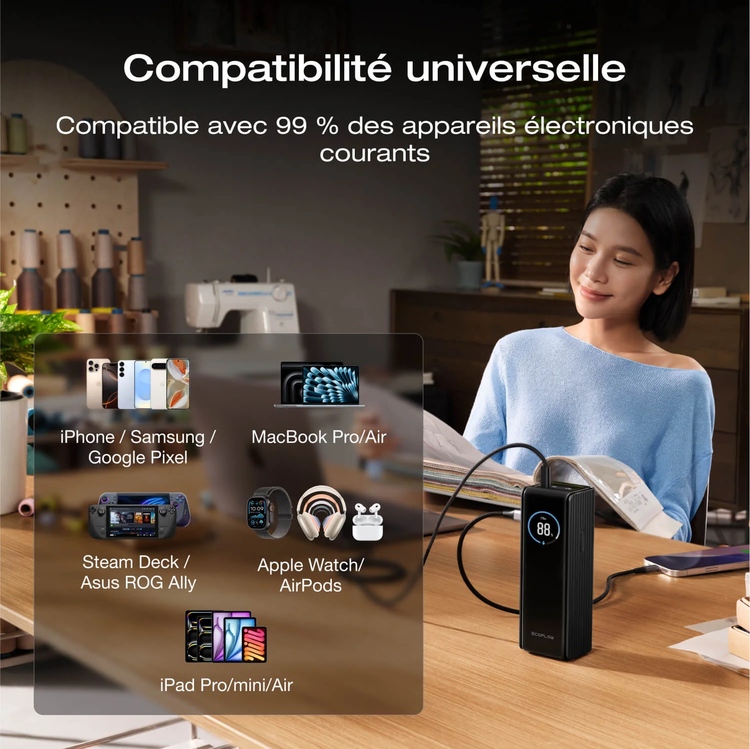 Batterie externe EcoFlow RAPID (25 000 mAh, 170 W) - Image 10