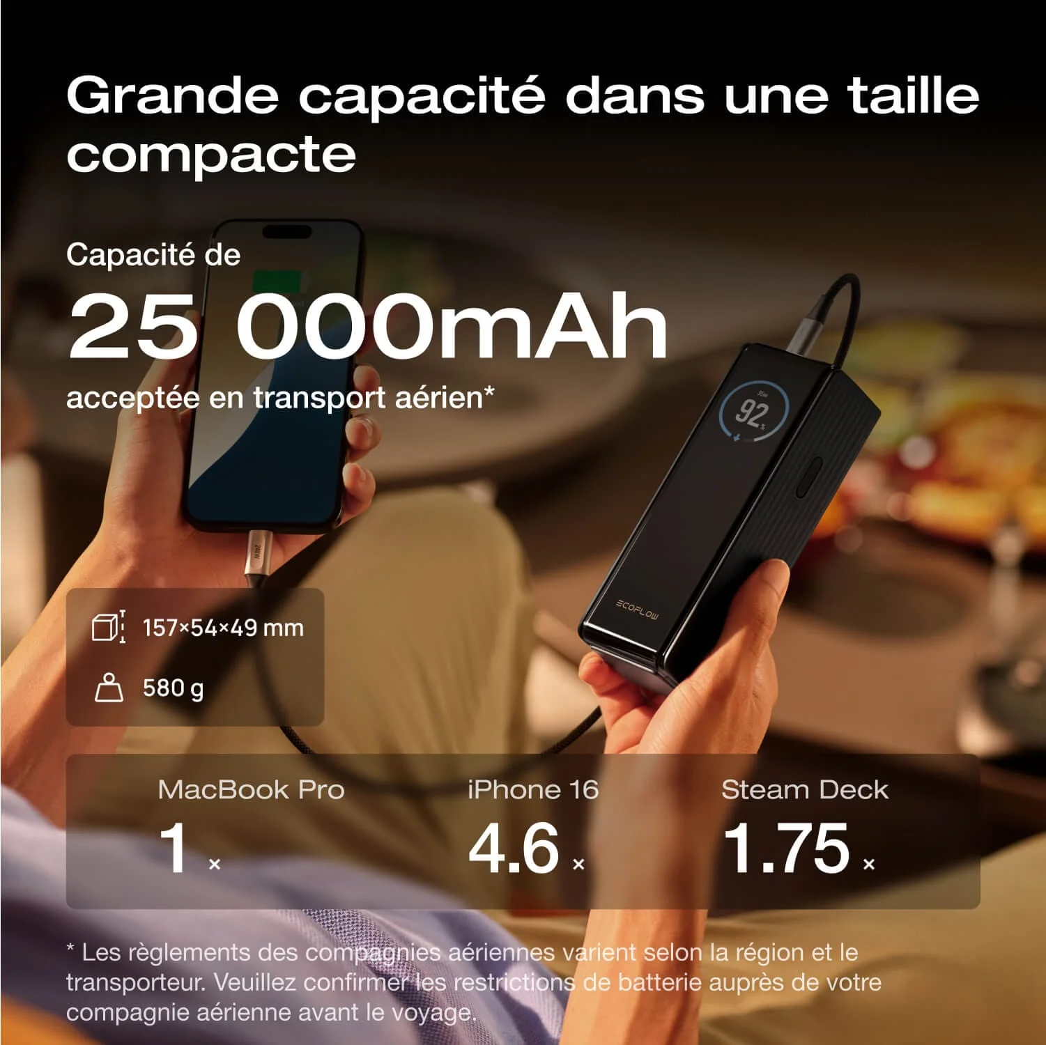 Batterie externe EcoFlow RAPID (25 000 mAh, 170 W) - Image 9