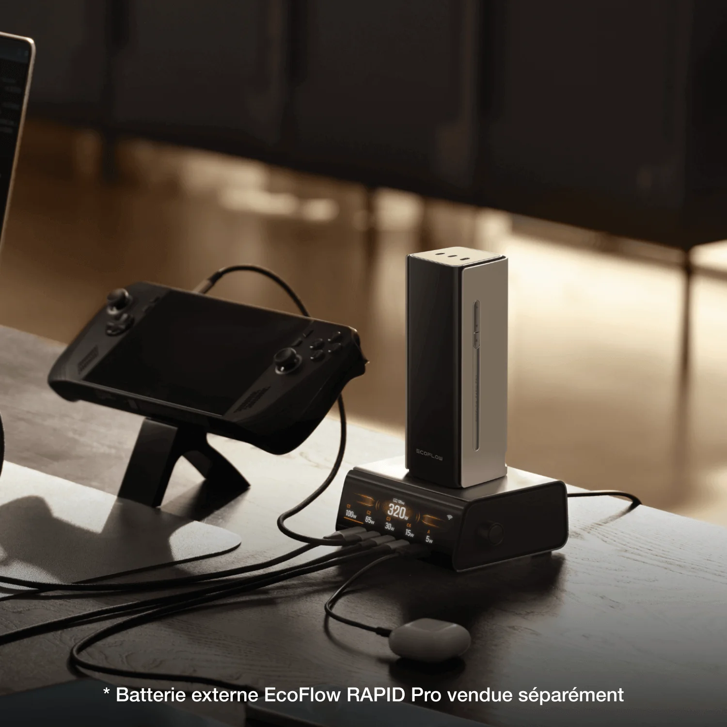 Chargeur de bureau EcoFlow RAPID Pro (320 W, 5 ports, GaN) - Image 5