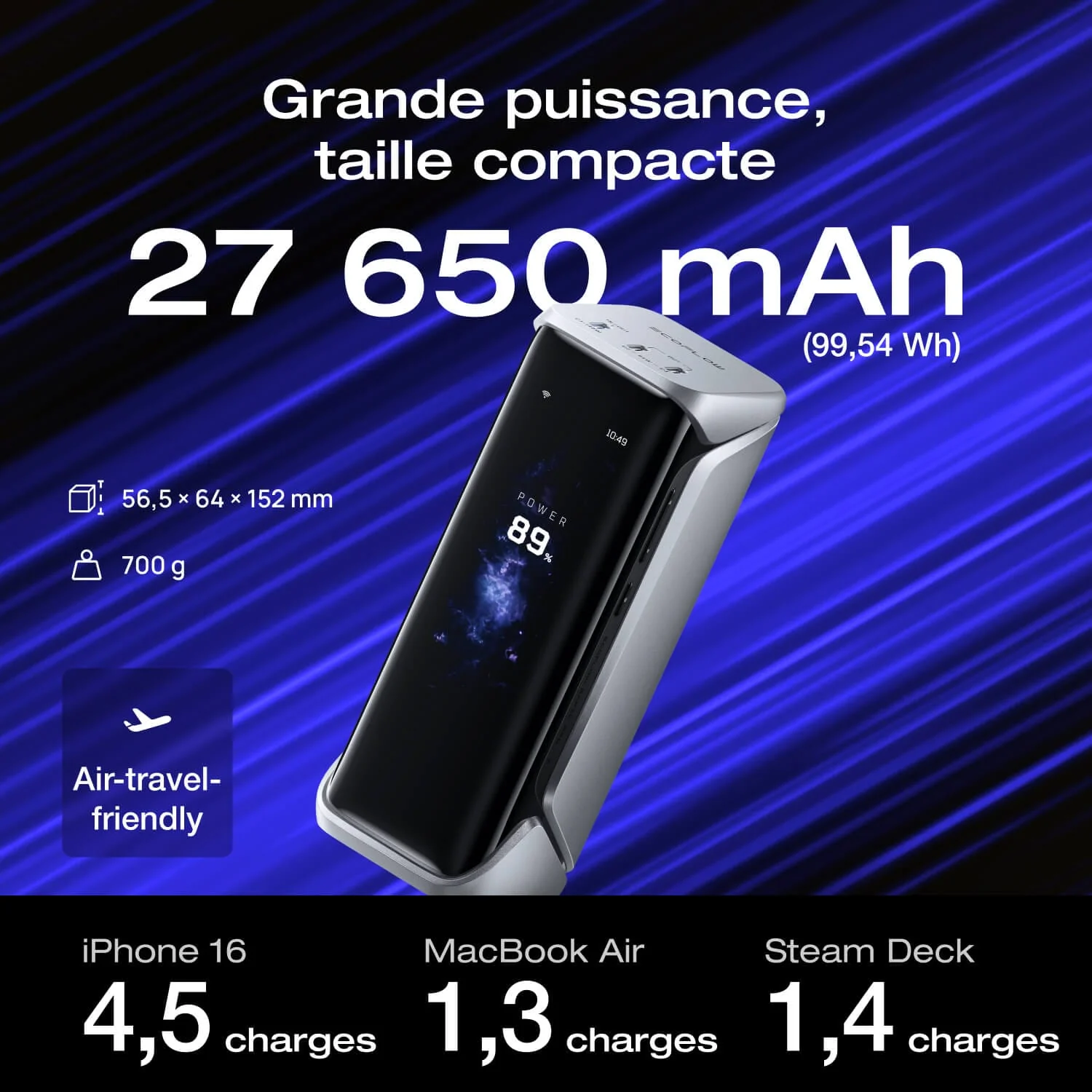 Batterie externe EcoFlow RAPID Pro X (27 650 mAh, 300 W) - Image 5