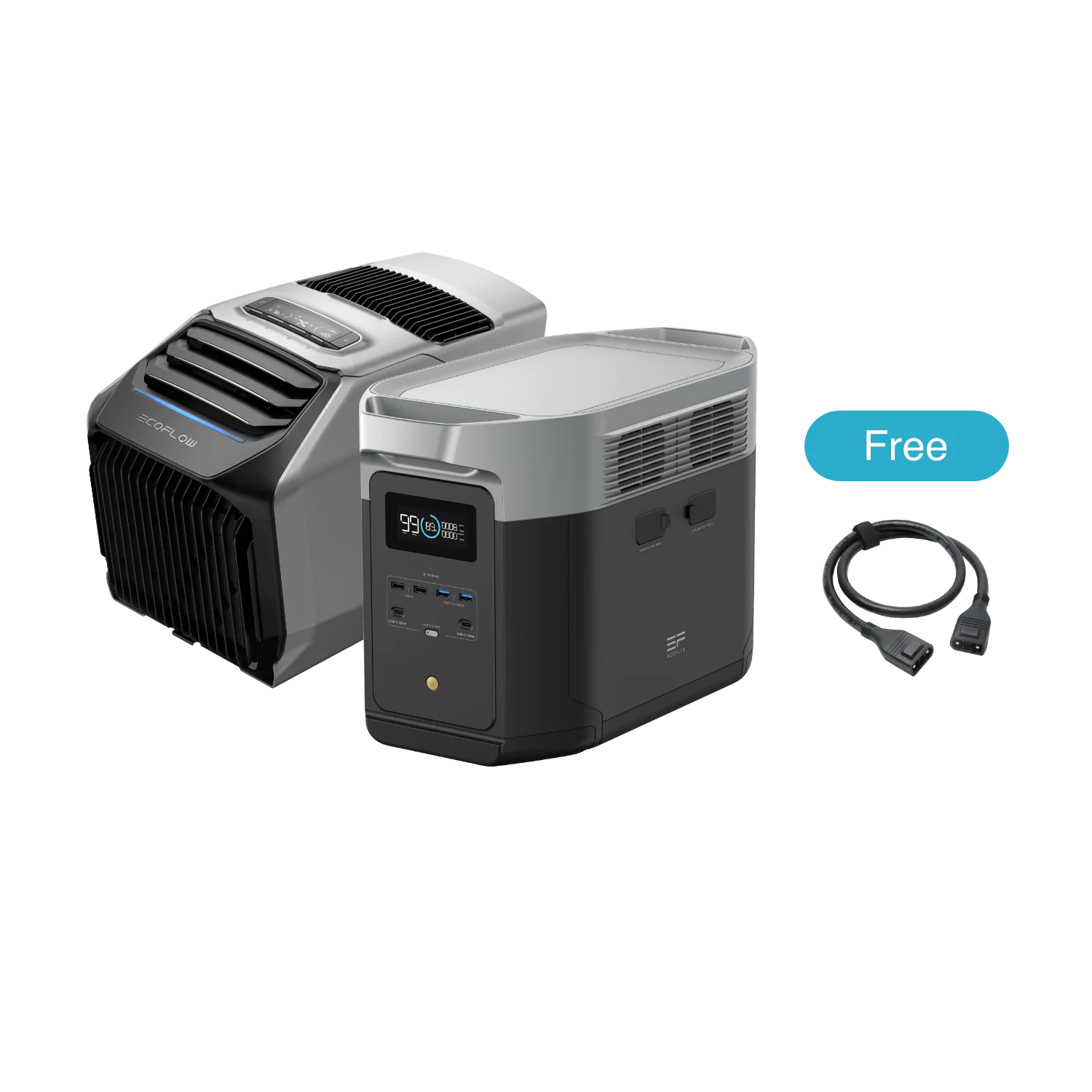 EcoFlow WAVE 2 + EcoFlow DELTA 2 Max + Panneau solaire portable EcoFlow 400 W + XT150 - Image 3