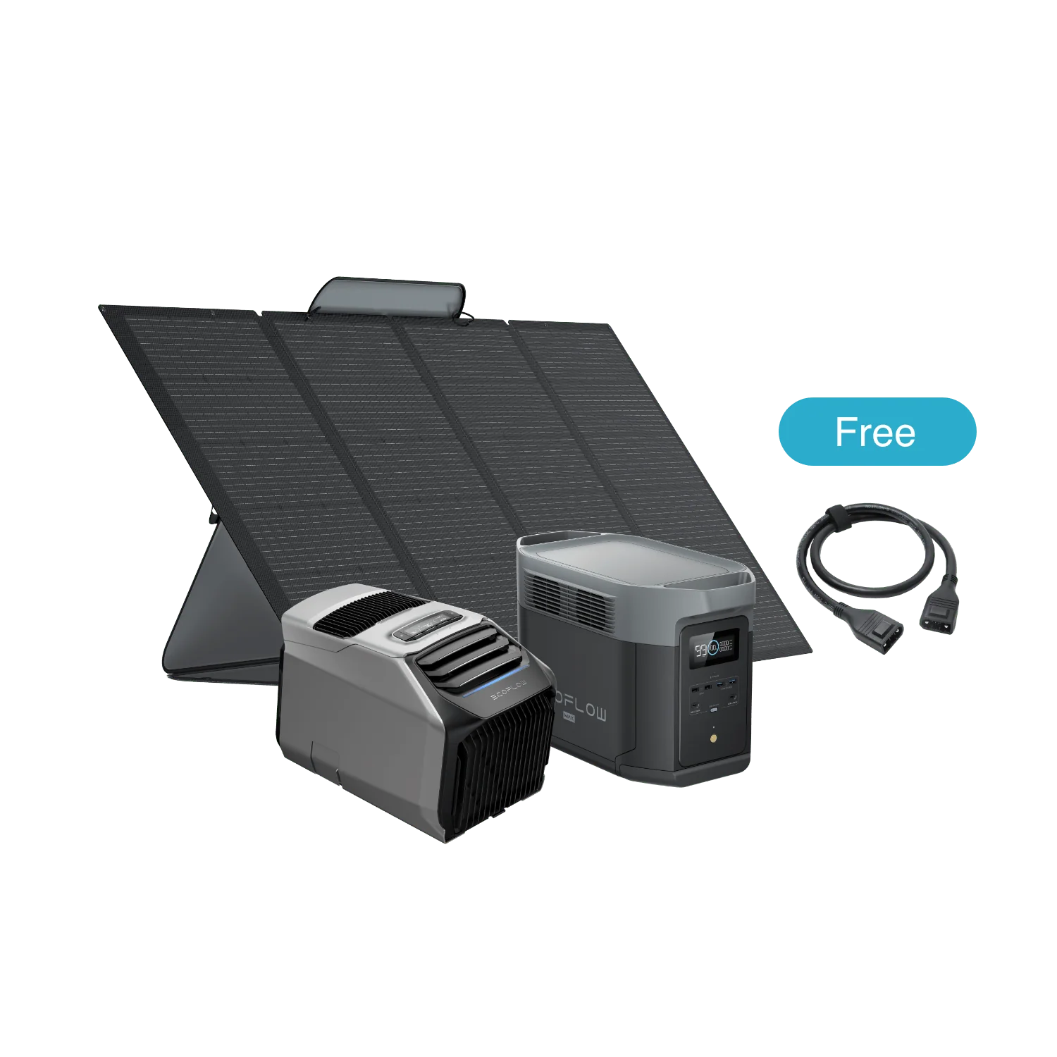 EcoFlow WAVE 2 + EcoFlow DELTA 2 Max + Panneau solaire portable EcoFlow 400 W + XT150 - Image 6