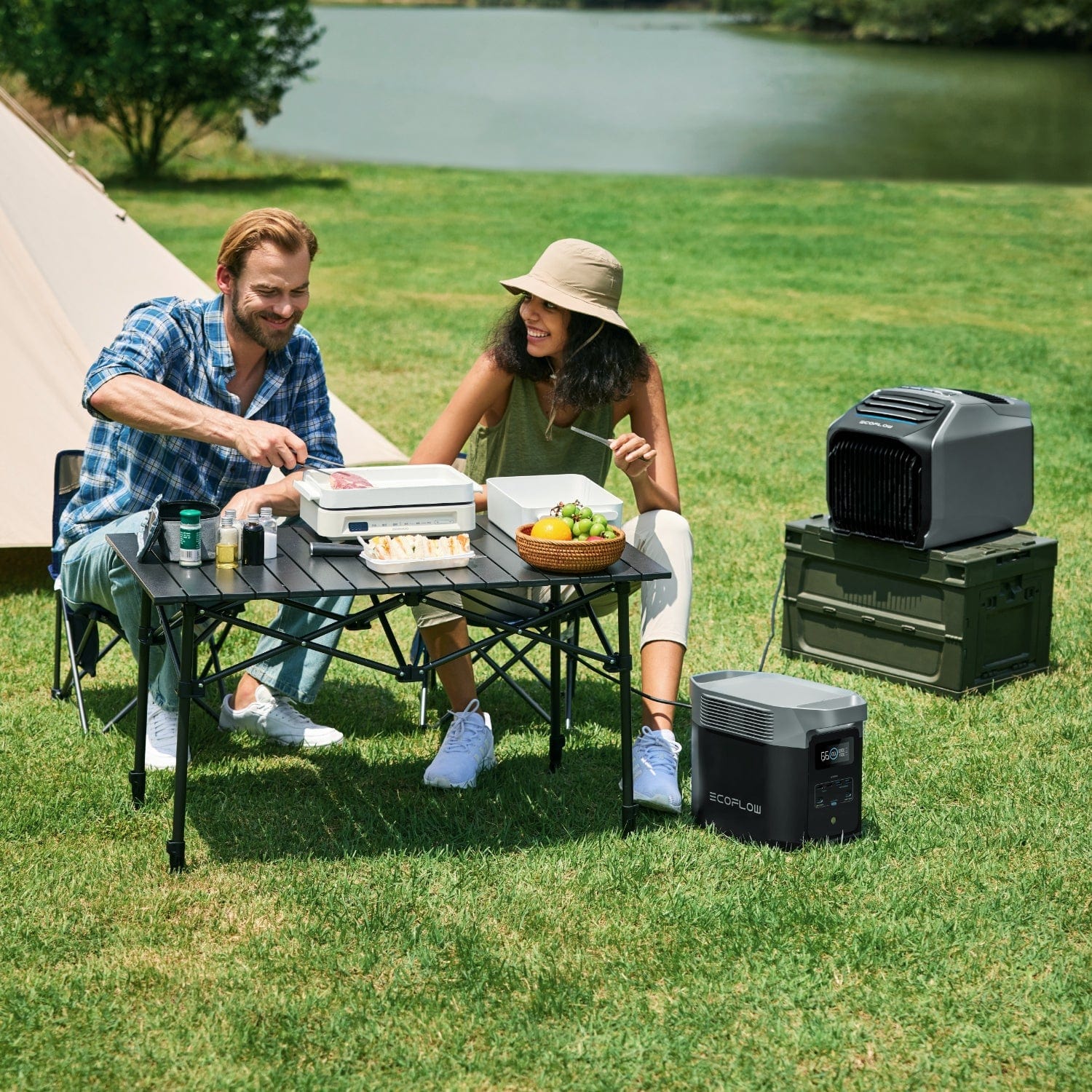 EcoFlow WAVE 2 + EcoFlow DELTA 2 Max + Panneau solaire portable EcoFlow 400 W + XT150 - Image 7